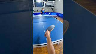 Table Tennis Rally vs World Rank 1 U19 Girls Doubles [upl. by Ydnil]