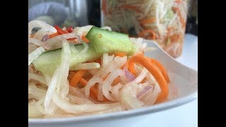 How to make vegetable pickled​ ជ្រក់​ញាុំជាមួយសាច់អាំង​ [upl. by Silra38]