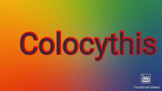 Colocythiscolocynth colic best remedy  homeopathic medicine [upl. by Tiat308]