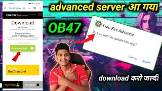 How To Download Advance Server Free Fire  Fire Fire Advance Server  Ff New Update  Ob47 Update [upl. by Notsirt984]