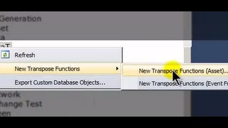 OSIsoft Import PI data to PowerPivot Step 2 Create Transpose Functions with SQL Commander [upl. by Sherilyn]