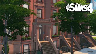 NEW YORK BROWNSTONE HOUSE  The Sims 4 speed build [upl. by Lig]