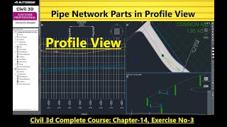 How to Draw Pipe Network in Profile View in Civil 3d  Creating a Gravity Pipe Network in Civil 3D [upl. by Dallon]