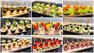 TOP 9 Schnelle PartySnacks Leckere Fingerfood für Partys und Buffet in 5 Minuten 2 [upl. by Ater]