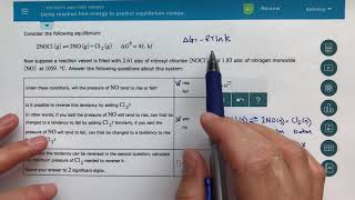 ALEKS  Using Reaction Free Energy to Predict Equilibrium Composition [upl. by Celinda149]