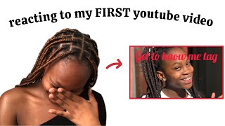 reacting to my FRIST youtube video embarrassing… [upl. by Ynohtnael]