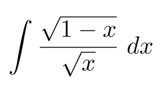 Integral of sqrt1xsqrtx substitution [upl. by Kelley]