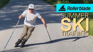 ROLLERBLADE summer ski training SKATE TO SKI Volume 2 [upl. by Jacynth]