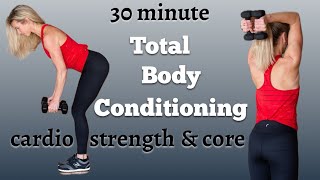 30 minute Full Body Cardio Strength amp Core Workout [upl. by Asiret]