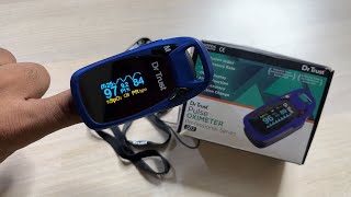 How to Use Dr Trust Pulse Oximeter Professional Series 202  Unboxing Function amp Review [upl. by Trude992]