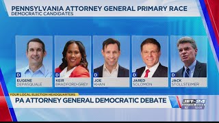 Pennsylvania Attorney General Democratic debate kicks off tonight on JET 24 [upl. by Ahseuqram]