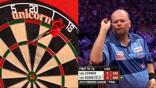 Betway Premier League Darts 2014 Final Michael van Gerwen v Raymond van Barneveld [upl. by Erdda]