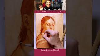 Female portrait oil painting  Old Masters underpainting technique  httpsoldmastersacademyfree [upl. by Adeys]