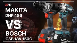 😱 WER ist BESSER BOSCH vs MAKITA Neuheiten DHP486 amp GSB 18V150C SCHLAGBOHRSCHRAUBER im HÄRTETEST [upl. by Vareck]