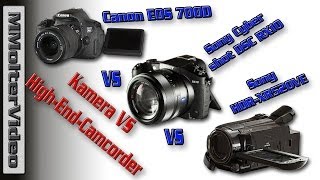 Bridgekamera VS Camcorder VS DSLR Videoqualität im Vergleich Teil 2 [upl. by Zacarias]