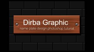 name plate design graphic tutorial [upl. by Mell]