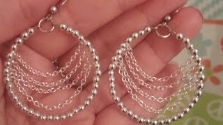 DIY Fun and Easy Memory Wire Earring Tutorial [upl. by Eednyl]