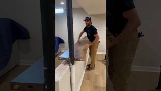 Live edge walnut countertop install 🤙 shorts woodworking columbusohio asmr diy [upl. by Naehgem520]