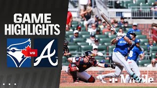 Blue Jays vs Braves Game Highlights 9824  MLB Highlights [upl. by Oicam]