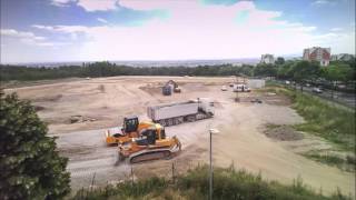 Timelapse du chantier des Balcons de Sermenaz 2016 [upl. by Inhsor]