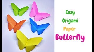 Origami Animals  How to Make an Origami Butterfly  Paper Butterfly  Diy Room Decor  Craftastic [upl. by Ycnahc]