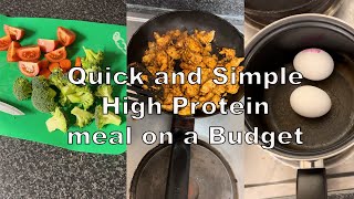 Quick and Easy High Protein Student Budget Meal [upl. by Ahseneuq582]