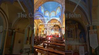 The Cathedral of St John the Baptist Santorini 💙 Greece [upl. by Nosnibor]