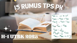 15 RUMUS WAJIB TPS PK H1 UTBK SNBT 2023 [upl. by Bogey]