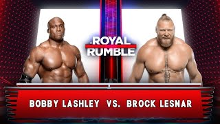 WWE 2K23  Bobby Lashley VS Brock Lesnar  Royal Rumble [upl. by Haropizt]