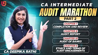 CA Intermediate Audit Marathon  SA 560 SA 570 SA 580 SA 260 SA 265 SA 210 SA 220 SA 710 UCA [upl. by Margot236]