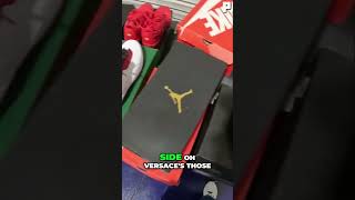 Spotting Fake Sneakers Nike vs Versace Revealed [upl. by Arrik]