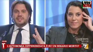 La figuraccia in diretta della badante di Berlusconi Licia Ronzulli sullautonomia differenziata [upl. by Aivat]