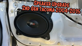 Tacoma Speaker Upgrade  PowerBass Speakers  2nd Gen 20042015  TacomaMods [upl. by Wyatan643]