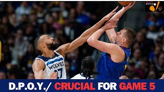 TIMBERWOLVES vs NUGGETS  5 TIPS ON RUDY GOBERT DEFENSE ON MVP NIKOLA JOKIC [upl. by Reisch]