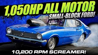 10000 RPM NA SmallBlock Ford Maverick Makes 1050 HP and Runs 7s at 177 MPH with a 5Speed [upl. by Netsirt723]