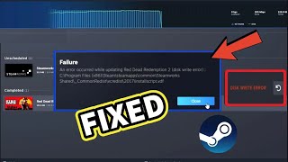 How to Fix Steam Disk Write Error  2024 Trick [upl. by Ennayk]