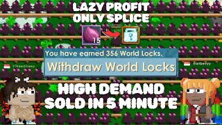 Ez Profit With This Lazy Mass  Growtopia Mass  Growtopia Profit [upl. by Ahsieker]