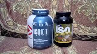 Dymatize ISO 100 vs Ultimate Nutrition Iso Sensation [upl. by Nylassej]