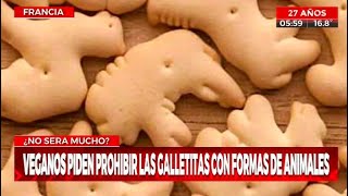 Veganos piden prohibir la venta de galletitas con forma de animales [upl. by Nosiddam300]