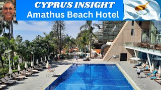 Amathus Beach Hotel Limassol Cyprus  A Tour Around [upl. by Esila716]