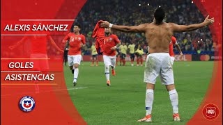 Alexis Sánchez  Goles y Asistencias  Selección Chilena [upl. by Rosenthal]