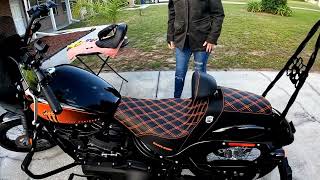 Saddlemen SDC Pro Series Seat Installation on Harley Davidson Street Bob 114 [upl. by Joselow]