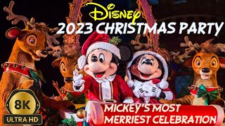 8K Disney Mickeys Most Merriest Celebration Live at the 2023 Mickeys Very Merry Christmas Party [upl. by Billat161]