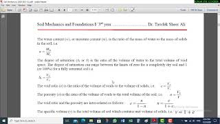 soil mechanics 1 [upl. by Winfield785]