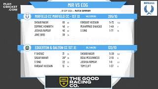 Mirfield CC Mirfield CC  1st XI v Edgerton amp Dalton CC 1st XI [upl. by Banna43]