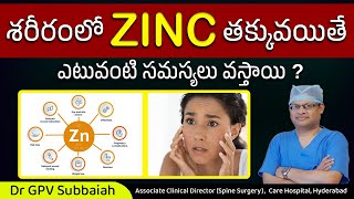 Zinc deficiency  causes symptoms amp treatment  Health video  Dr GPV Subbaiah [upl. by Wolford]