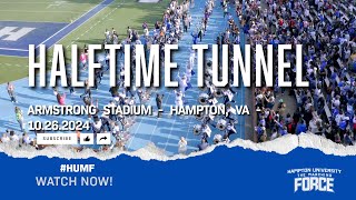 HamptonU  Homecoming Halftime Tunnel 10262024 [upl. by Endys176]