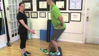 Lower Extremity Exercise  Standing Heel Taps for Quads and Glutes  Zion Physical Therapy Video [upl. by Aihcrop942]