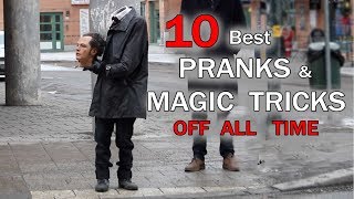 TOP 10 PRANKS amp Magic tricks OF ALL TIME  Julien Magic [upl. by Eesdnil]