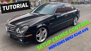 Tutorial Cara menggunakan cruise control pada mobil Mercedes Benz E240 Avantgarde 2004  W211 [upl. by Sukramaj]